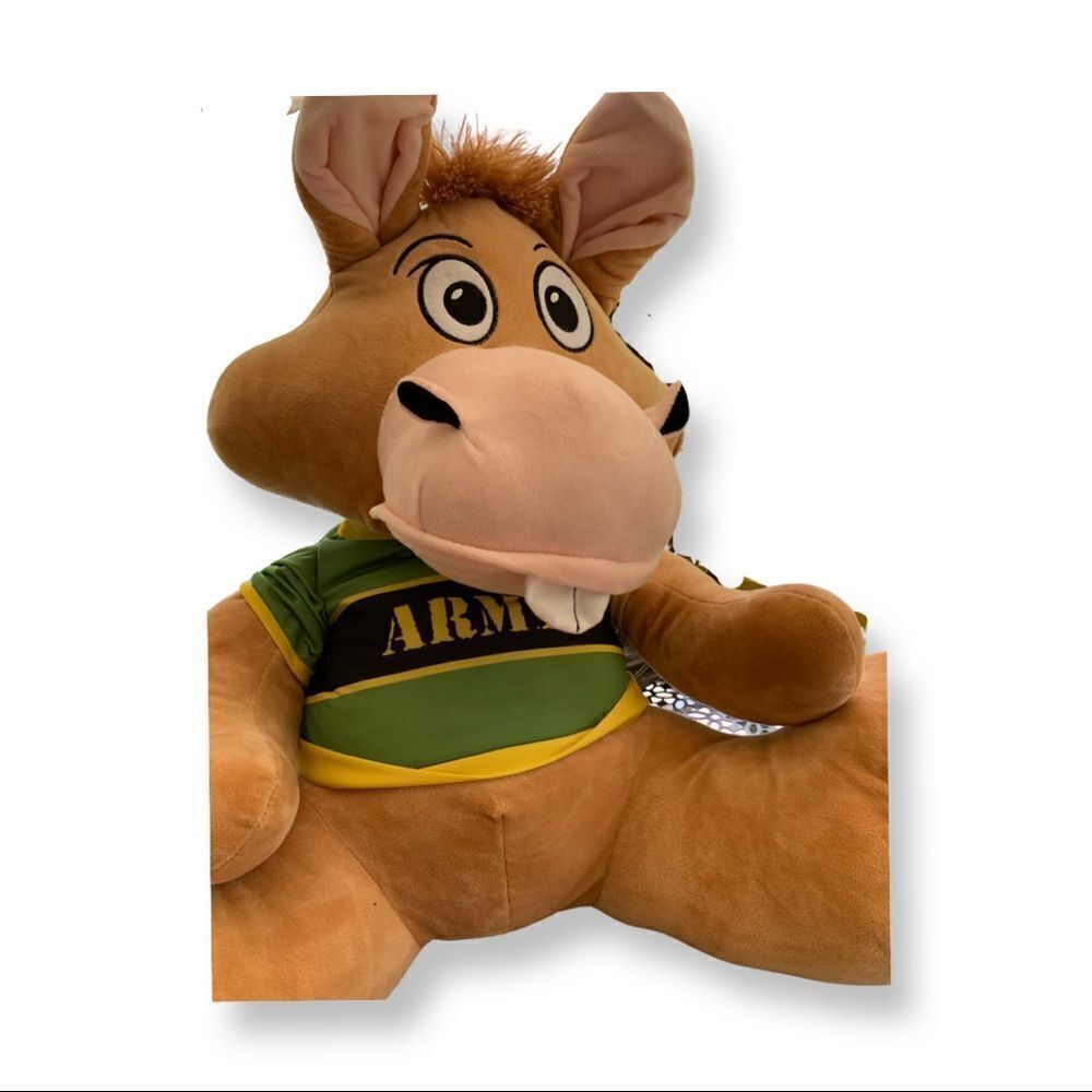 USArmy Mascot Jumbo Stuffed Plush Jackson Mule/Donkey Military Veterans Armed - Picture 5 of 8